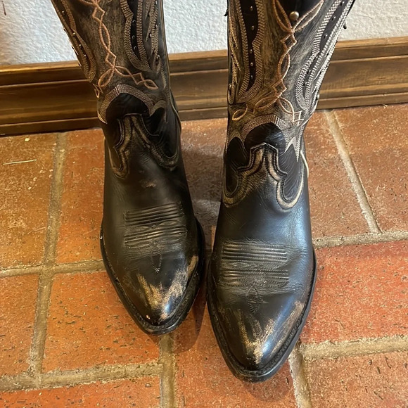 Idyllwind Go West Western black cowboy Boots‎ - Round Toe - Picture 10 of 12